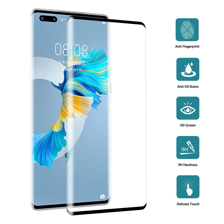 Para Huawei Mate 40 Pro 25 PCS 9H 3D HD Película de vidrio templado con borde curvo