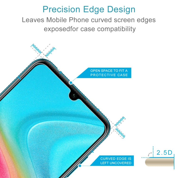Para Huawei Honor 20 Lite 50 PCS 0.26mm 9H 2.5D Película de vidrio templado