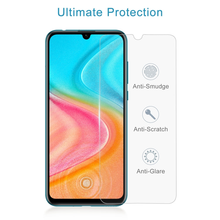 Para Huawei Honor 20 Lite 50 PCS 0.26mm 9H 2.5D Película de vidrio templado