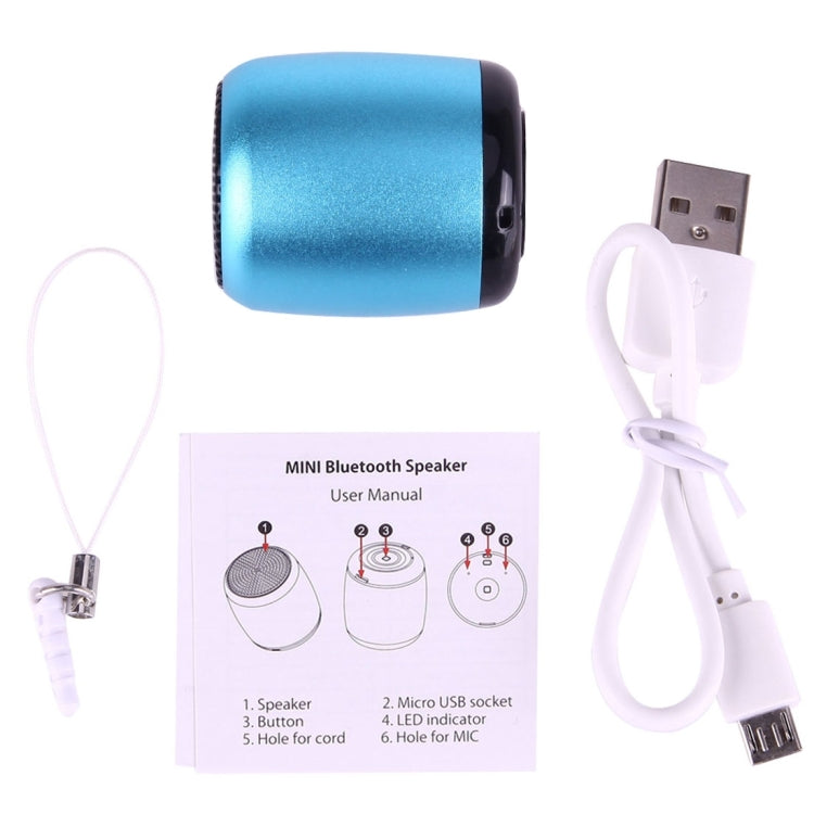 A1 Mini Altavoz Bluetooth Soporte Llamada y Foto Manos Libres Función TWS (Azul)
