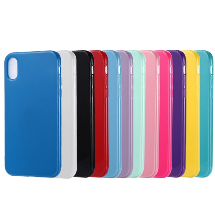 Funda para iPhone Xs Max Candy Color TPU Case (Rojo)