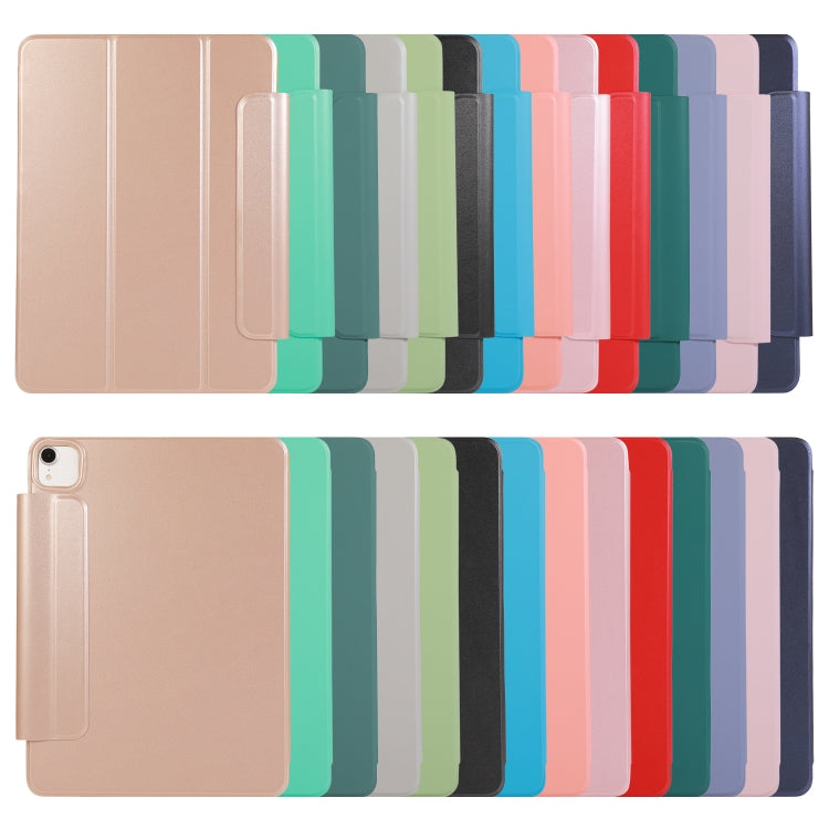 Estuche para Tableta iPad Pro 11 y Air 10.9 Cuero PU Flip Horizontal Hebilla Fija Tres Soportes Plegables Función Reposo (Púrpura)