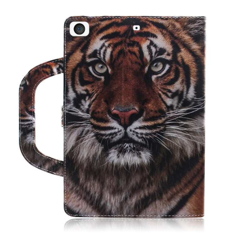 Funda para iPad Mini Cuero Diseño Tigre Tapa Horizontal Soporte Ranura Tarjeta Billetera (2019)