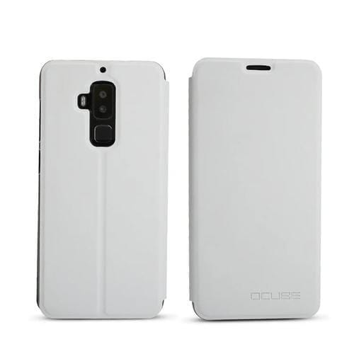 Estuche Ocube para Homtom S8 (Mph3140) Cuero Abatible Horizontal con Soporte (Blanco)