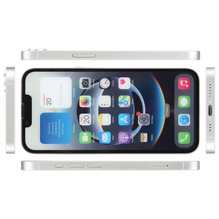 Modelo de Pantalla Falsa para iPhone 16E con Pantalla a Color (Blanco)