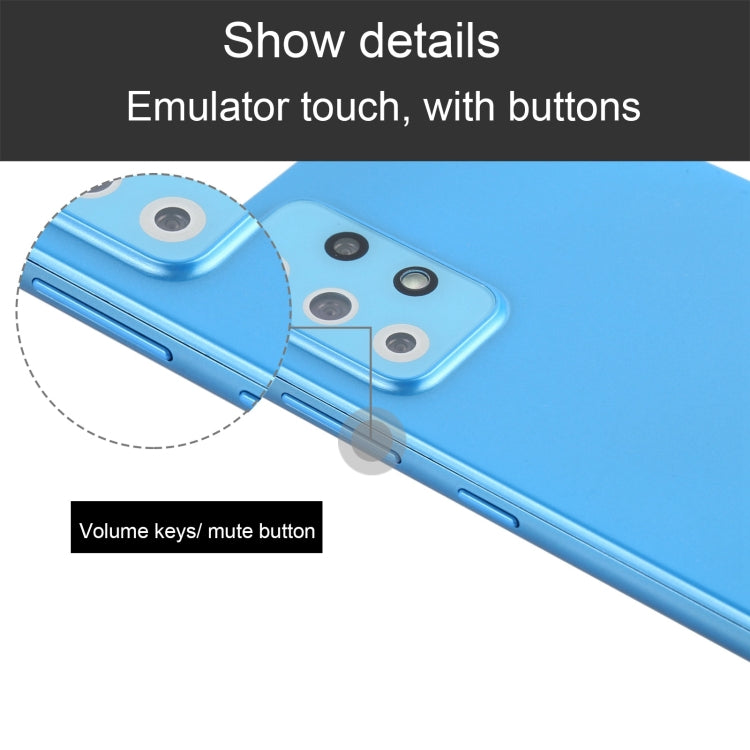 Para Samsung Galaxy A72 5G Pantalla a color Modelo de pantalla ficticia falsa que no funciona (Azul)