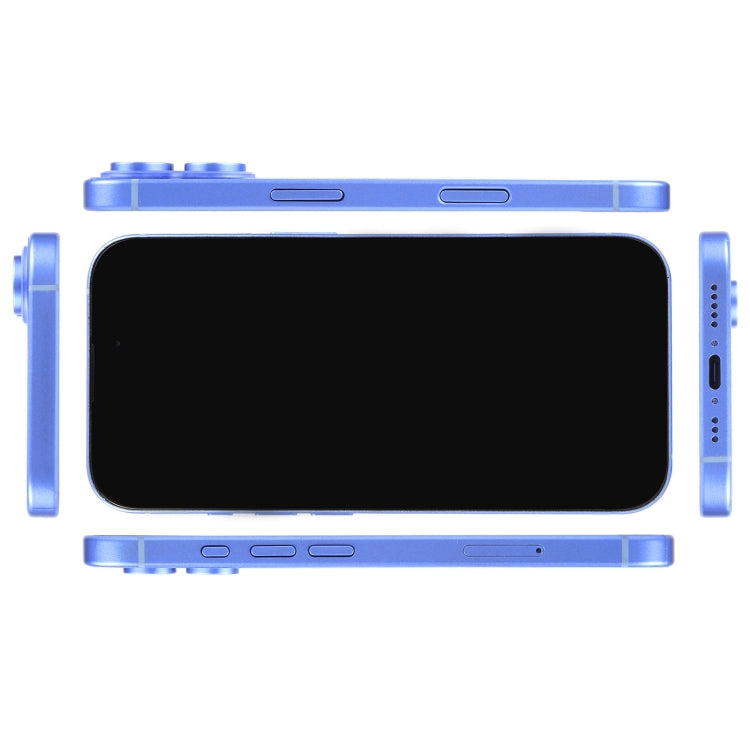 Modelo de Pantalla Falsa para iPhone 16 (Azul) sin Función