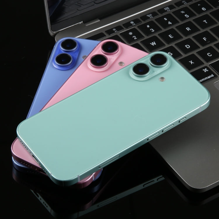 Modelo de Pantalla Falsa para iPhone 16 (Azul) sin Función