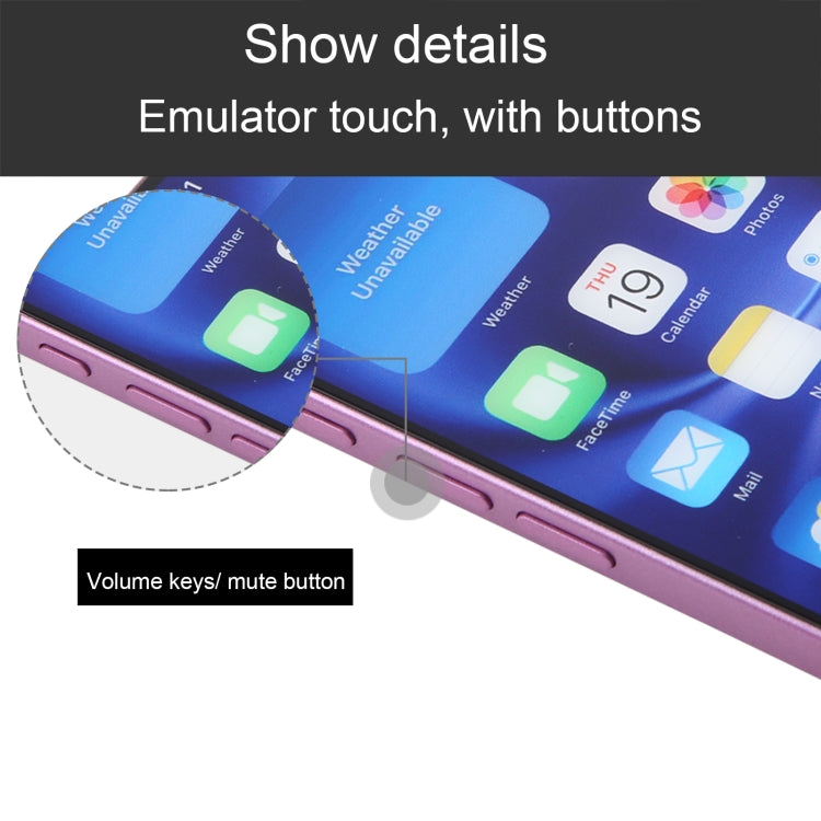 Modelo de Pantalla Falsa para iPhone 16 (Rosa) sin Función