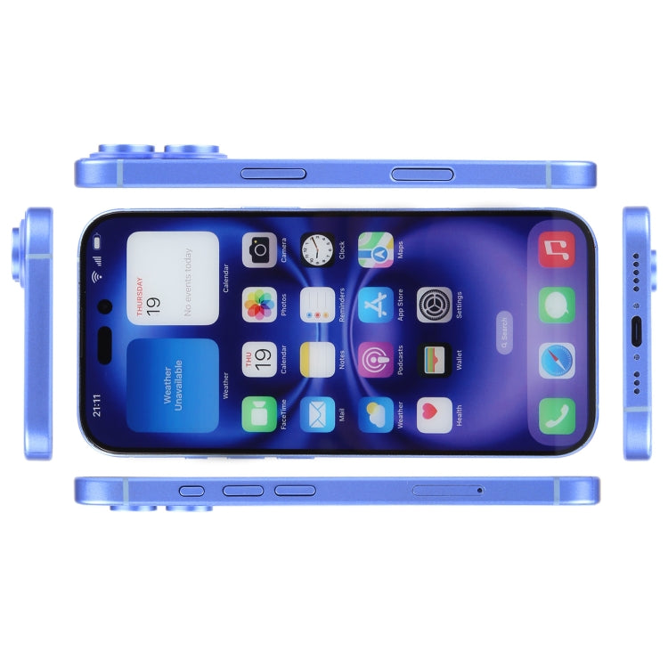 Modelo de Pantalla Falsa sin Función con Pantalla a Color para iPhone 16 Plus (Ultramar)