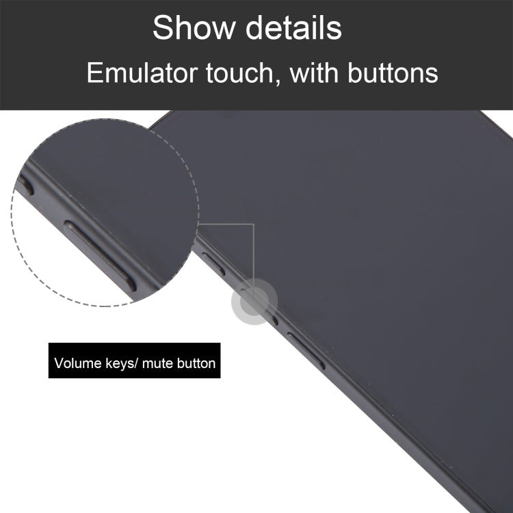 Modelo de Pantalla Falsa para iPhone 16 (Negro) sin Función