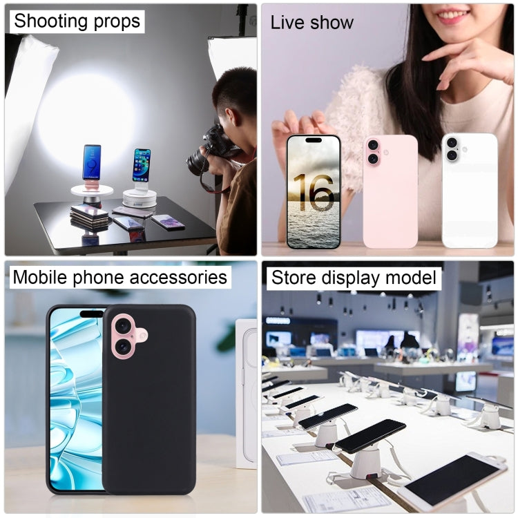 Modelo de Pantalla Falsa para iPhone 16 (Rosa) sin Función