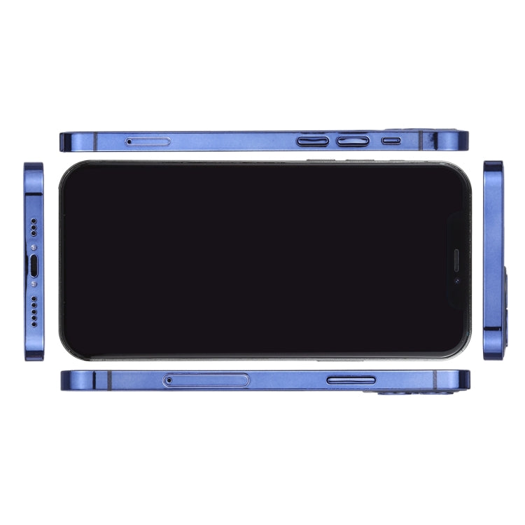 Para iPhone 12 Pro Max, pantalla negra, modelo de pantalla ficticia falsa que no funciona, versión ligera (azul aguamarina)
