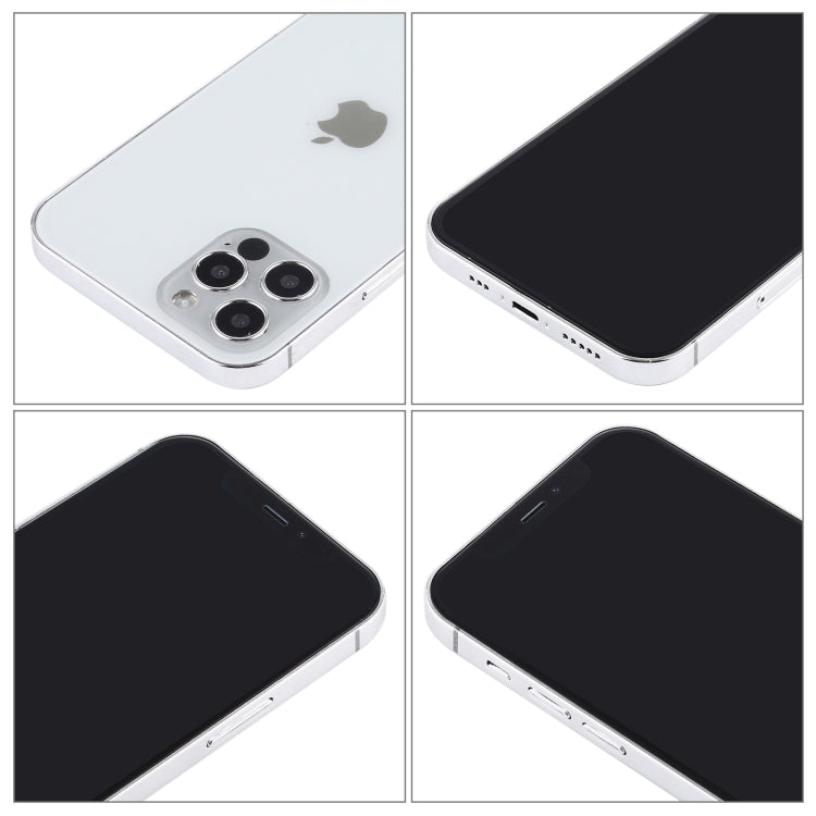 Para iPhone 12 Pro Max Pantalla negra Modelo de pantalla ficticia falsa que no funciona, versión ligera (blanco)
