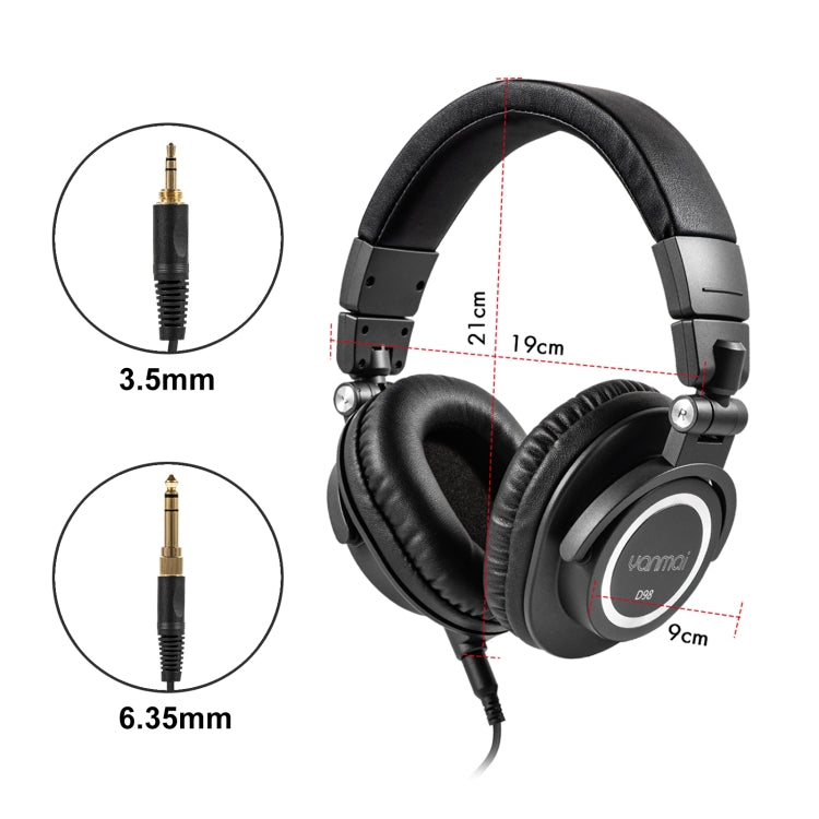 Auriculares monitor Yanmai D98 grabación profesional (Gris plateado)