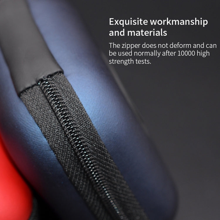 Cargador Cable de Datos Kz Estuche Portátil Recepción Pu Auriculares (Rojo)