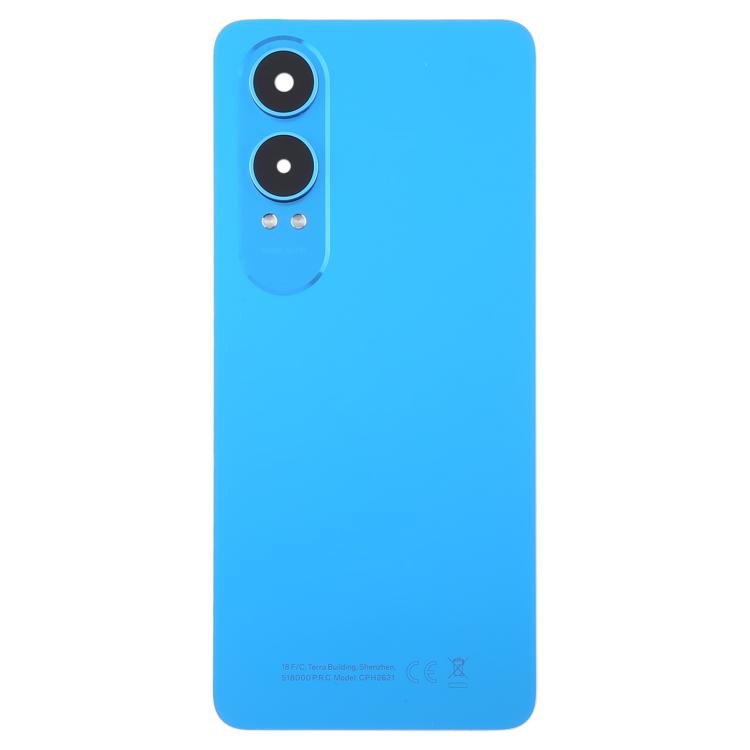 Rückseitiges Kunststoffgehäuse mit Kameraglasabdeckung für OnePlus Nord CE4 Lite (Blau)