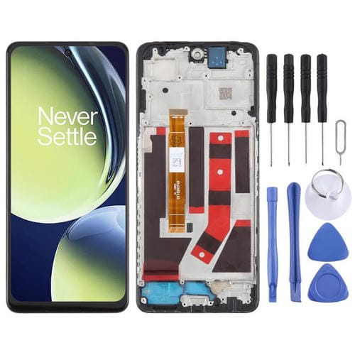 Full Screen with Frame for OnePlus Nord CE 3 Lite CPH2467 2465 (Black)