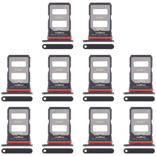 SIM Card Tray Xiaomi 14T 5G (10 Units) (Black)