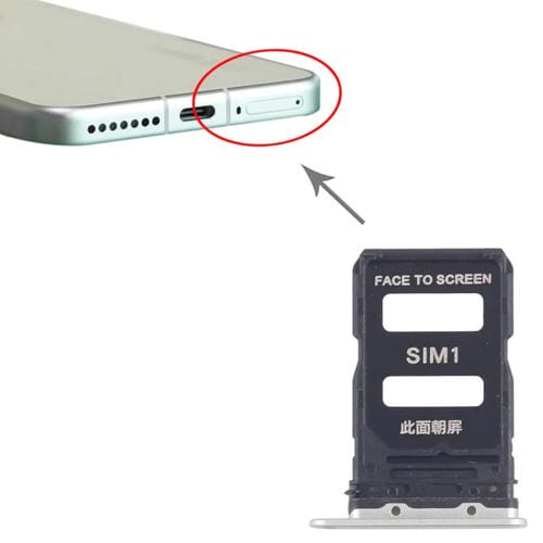 SIM Card Tray Xiaomi 15 SIM (Green) (10 Units)