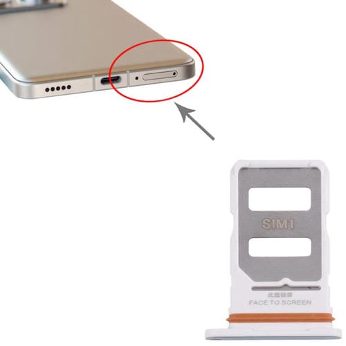 SIM Card Tray Xiaomi 14T Pro+ 5G green (10 Units)