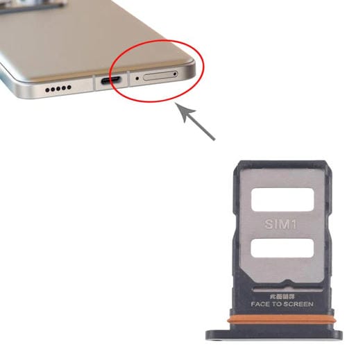 SIM Card Tray Xiaomi 14T Pro+ 5G (Golden) (10 Units)