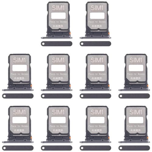SIM Card Tray Xiaomi Redmi K80 (10 Units) (Black)