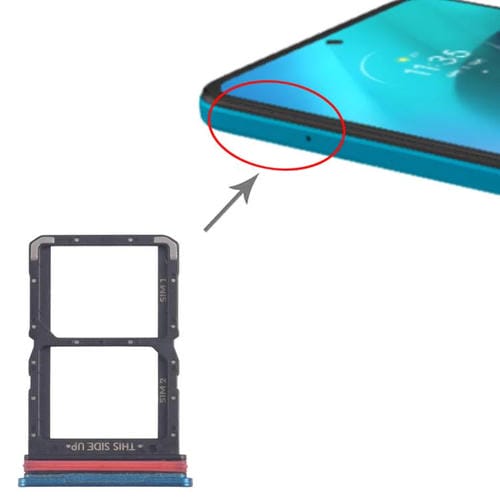 Vassoio Scheda SIM Motorola Moto G71 5G XT2169-1 XT2169-2 (Blu) (10 Unità)