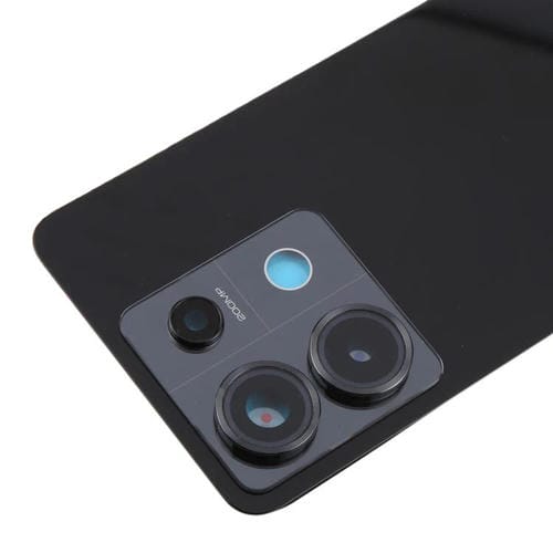 Carcasa trasera OEM con tapa para lente de cámara para Xiaomi Redmi Note 13 Pro 5G (negra)