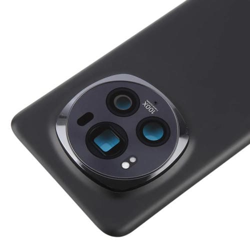 Carcasa trasera con tapa para lente de cámara para Honor Magic6 Pro (negra)