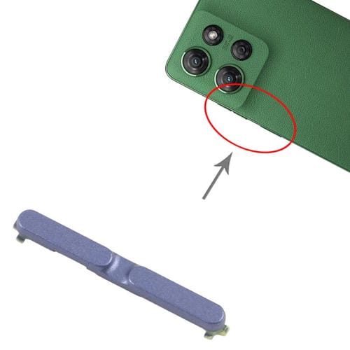 Para Motorola Moto G Power 2025 5G 10 pares de botones de encendido y volumen (gris)