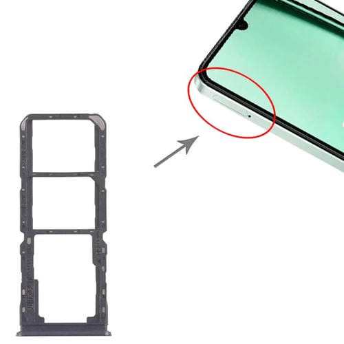 Bandejas para tarjeta SIM original (10 unidades) + bandeja para tarjeta SIM + bandeja para tarjeta Micro SD (morado) para Realme Note 60x 4G RMX3938