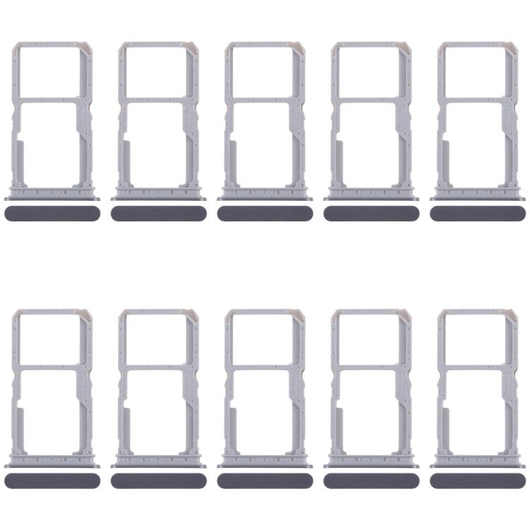Bandeja para tarjeta SIM original (10 unidades) para Realme 14x 5G RMX5020 + bandeja para tarjeta SIM/tarjeta Micro SD (negra)
