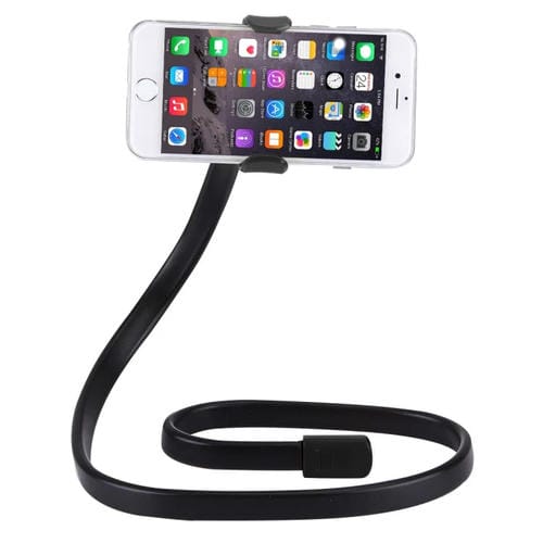 Soporte de Montaje Clip Flexible con Base de Sujeción (Negro)