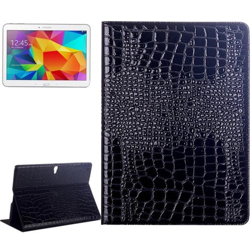 Funda para Tablet Samsung Galaxy Tab S 10.5 T800 Piel Textura Cocodrilo Soporte (Negro)