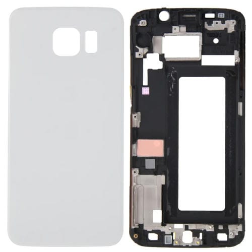 Cubierta Completa Samsung Galaxy S6 Edge / G925 LCD y Batería (Blanco)