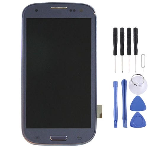 Schermo LCD + Pannello Touch con Cornice Samsung Galaxy S3 LTE i9305 (Blu)
