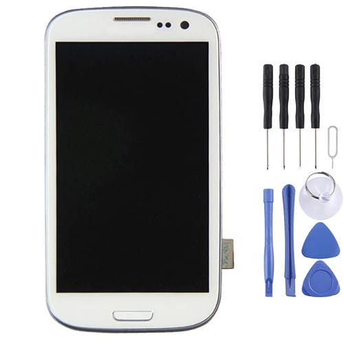 Schermo LCD Samsung Galaxy S3 LTE i9305 (Bianco) con Cornice