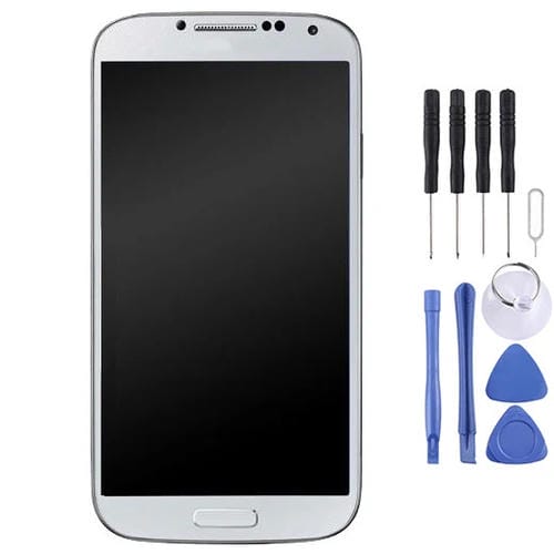 Schermo LCD con cornice Samsung Galaxy S4 i9505 (Bianco)
