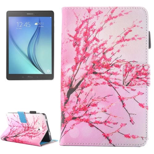 Funda para Tablet Galaxy Tab A 7.0 (2016) T280 Cuero con Tapa Soporte Ranuras y Bolígrafo (Peach Blossom)