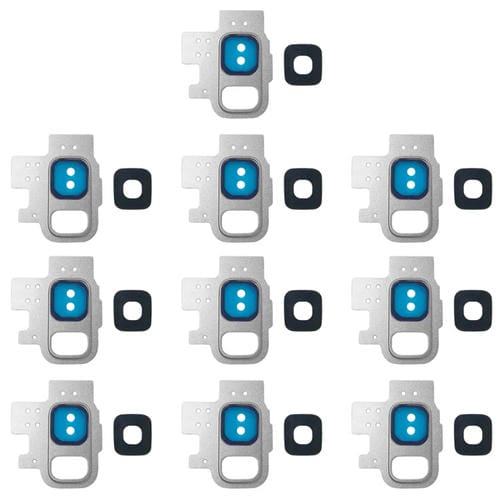 Tampa da Lente da Câmara Samsung Galaxy S9/G9600 (Prateado) - Pacote de (10 Peças)