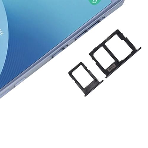 SIM-Karten- und Micro-SD-Kartenfach Samsung Galaxy J3/J5/J7 Single SIM/J330/J530/J730 (Schwarz)