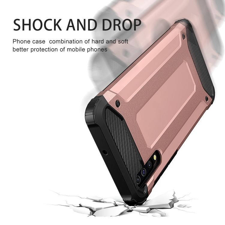 Estuche combinado Magic Armor TPU + PC para Galaxy A50 (gris)