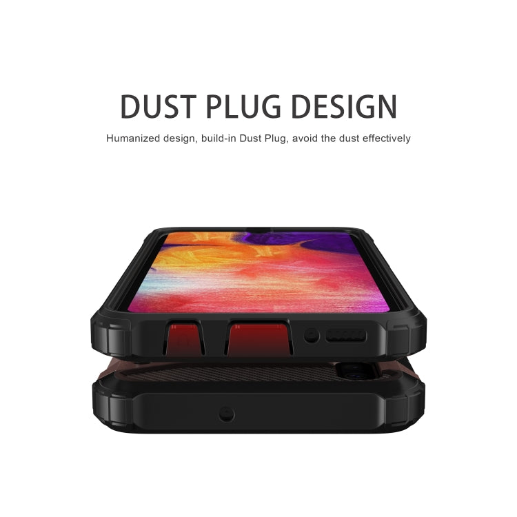 Estuche combinado Magic Armor TPU + PC para Galaxy A50 (gris)