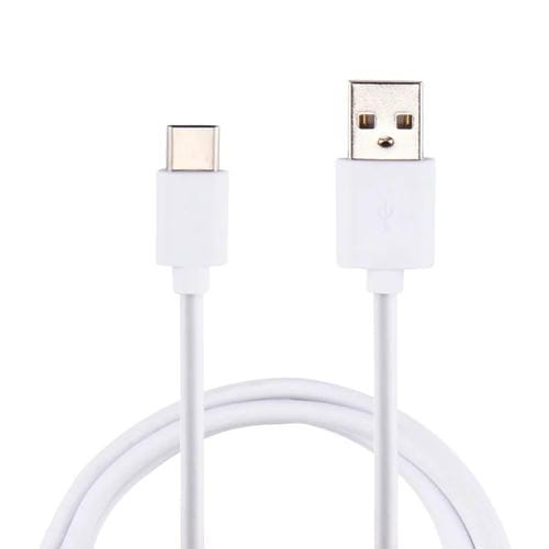 Cable de Datos USB-C a USB 2.0 1 m (Blanco) para Carga y Transferencia