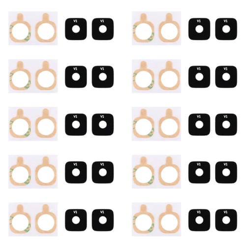 Tampa da Lente da Câmara Traseira Samsung Galaxy Alpha/G850 com Adesivo (10 Peças)