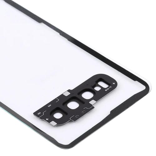 Dos de couverture Samsung Galaxy S10 G973 couvercle de batterie avec objectif de caméra (Transparent)