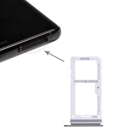 SIM Card and Micro SD Tray Samsung Galaxy Note 8 (Black)