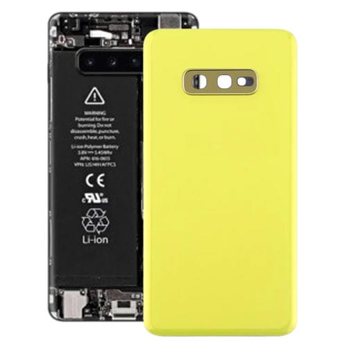 Couvercle arrière de batterie avec lentille d'appareil photo Samsung Galaxy S10e (Jaune)