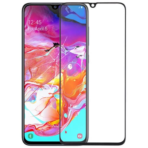 Ecrã Frontal Samsung Galaxy A70 Lente de Vidro Exterior (Preto)